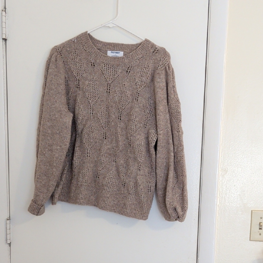 Old Navy Women's Taupe Knit Sweater